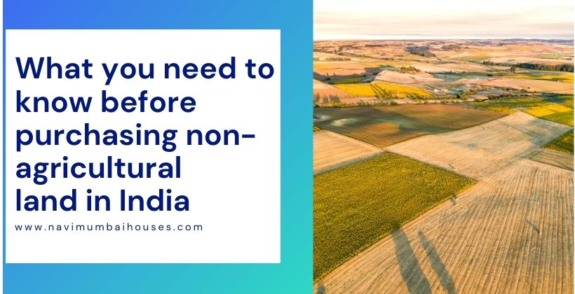 What you need to know before purchasing non-agricultural land in India