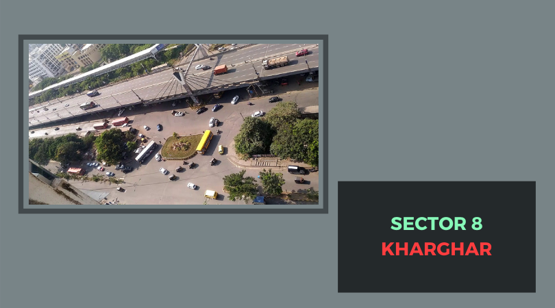 Sector 8 Kharghar aerial View