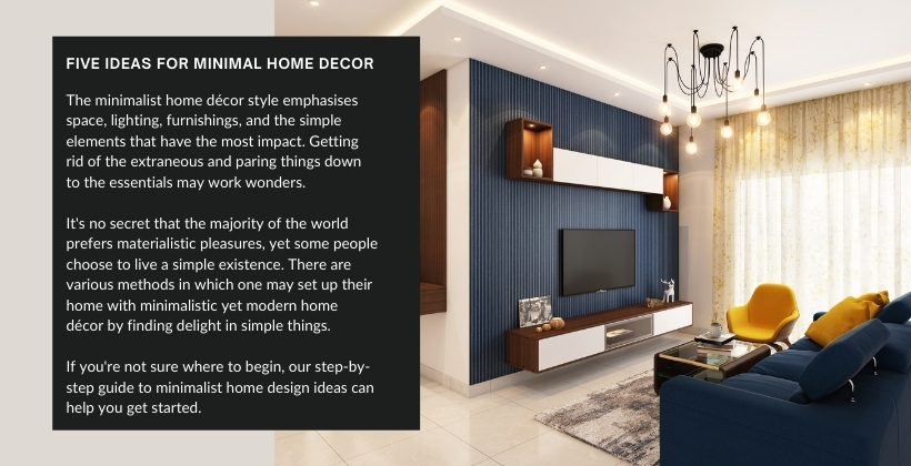 Five Ideas For Minimal Home Decor Navi Mumbai Houses - Easy Home Decor Style Ideas On A Budget 2021