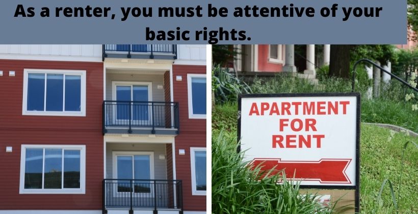 As a renter, you must be attentive of your basic rights.