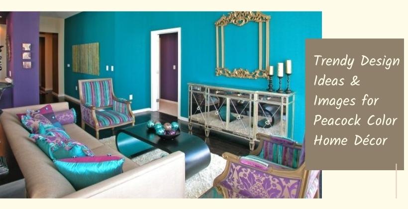 Trendy Design Ideas & Images for Peacock Color Home Décor