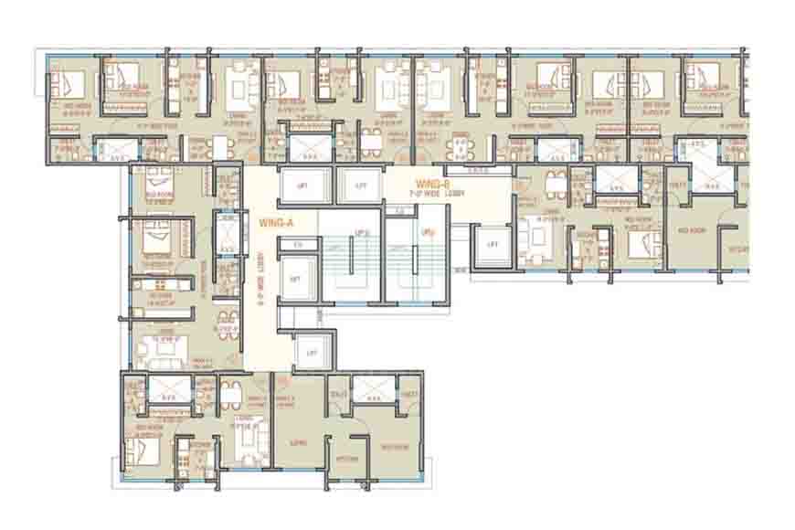 shree ajmera eden floor plan.
